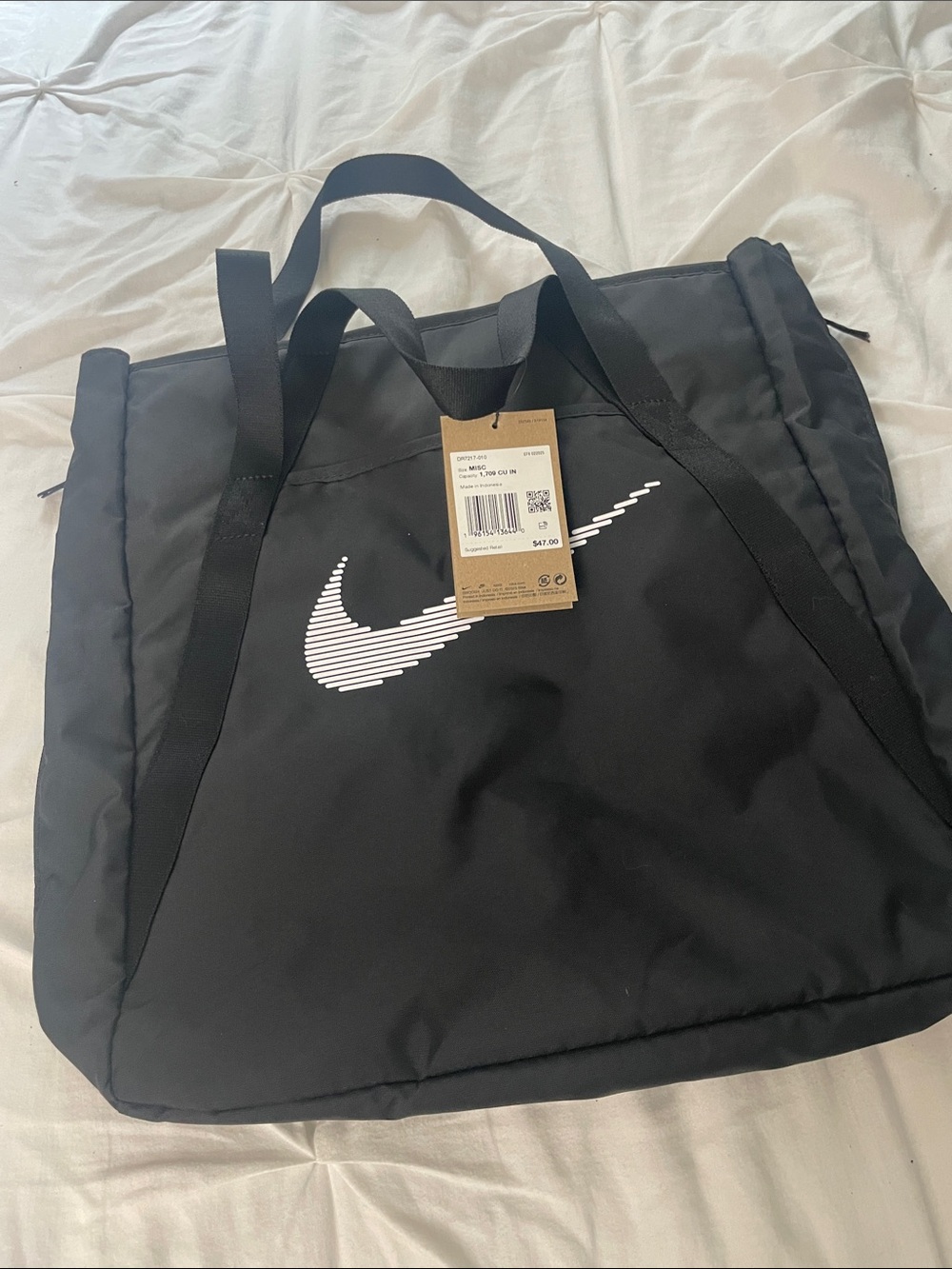 NWT Nike Equipment Gym Tote in Black - Picture 6 of 12